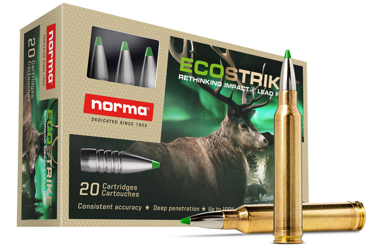 Norma Ecostrike 338 Win Mag 13g / 200grain - 20stk - Blyfri