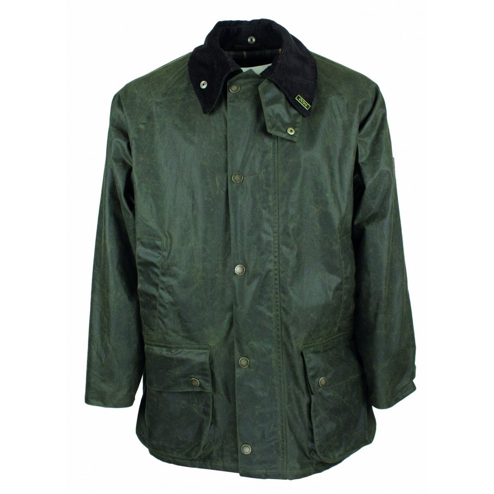 Oxford Blue Gamekeeper Oilskin Jakke Antique Green