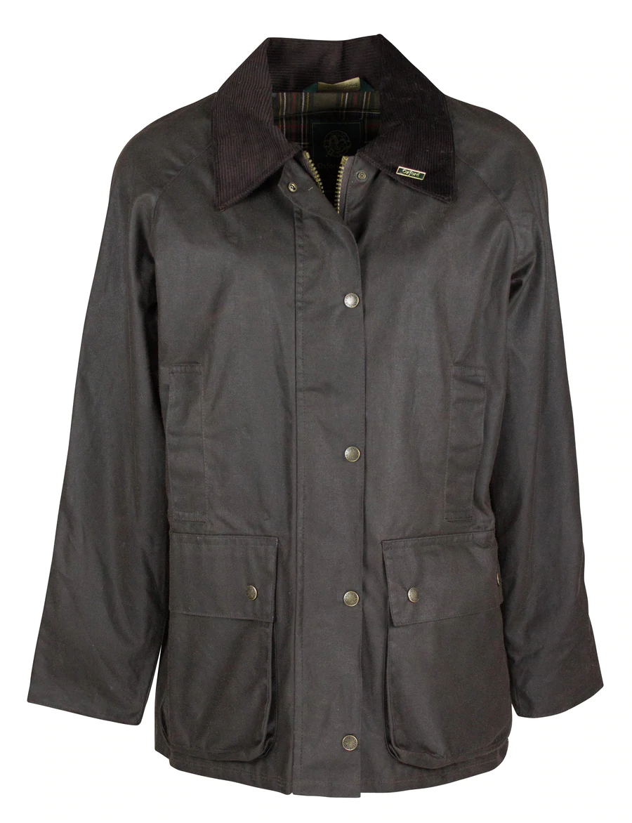 Oxford Blue Countrygirl Womens Oilskin, Brun