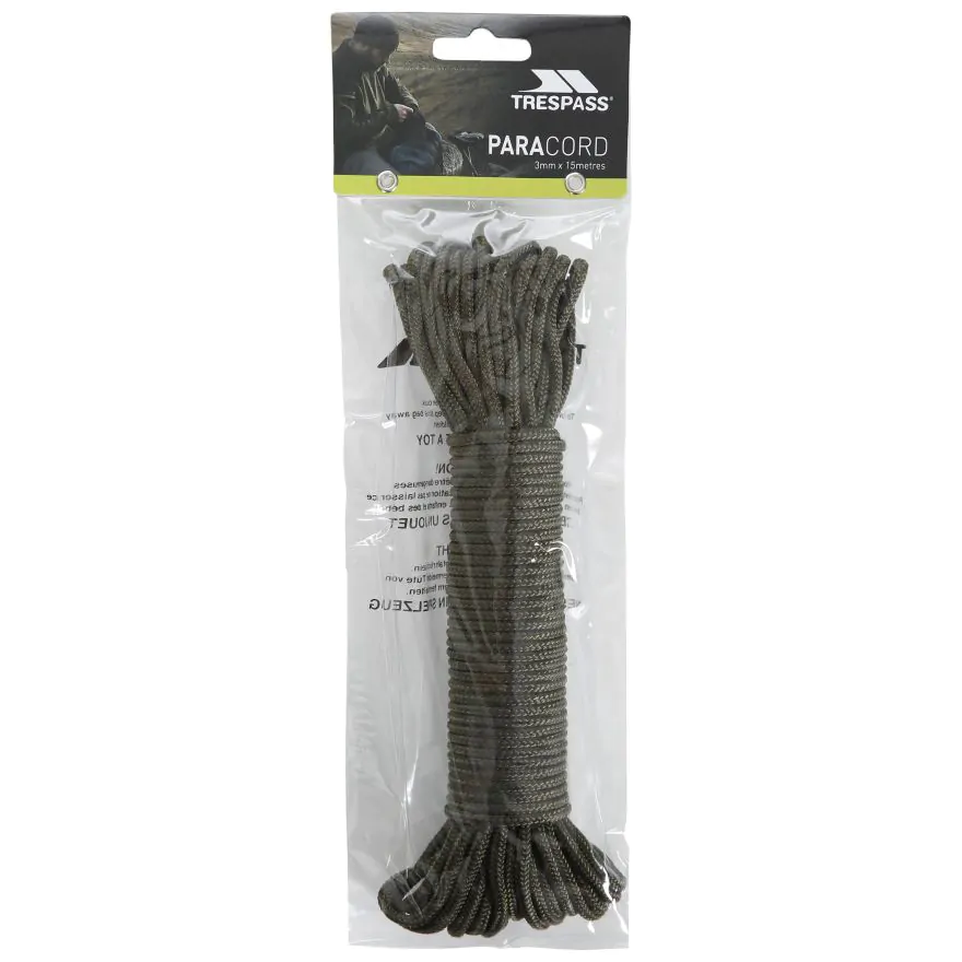 Paracord, faldskærmsline 3mm x 15m, olivengrøn - Billede 5