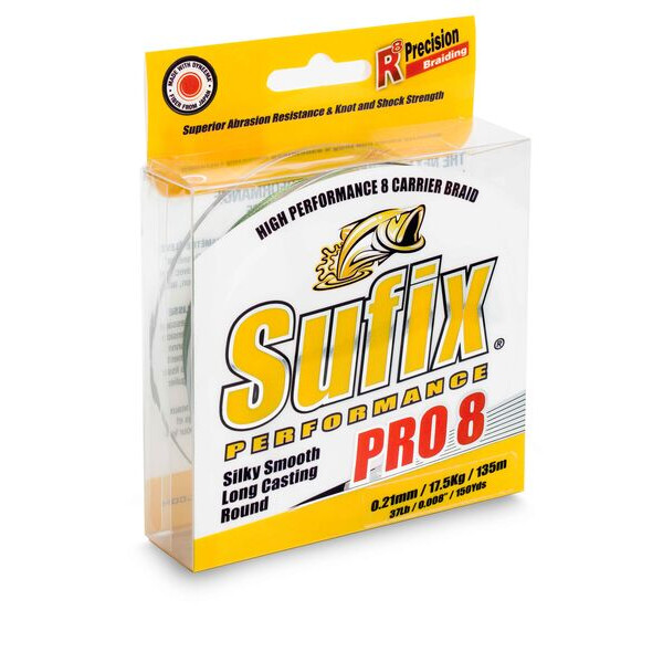 Sufix Performance Pro 8 Flettet Fiskeline - 135m