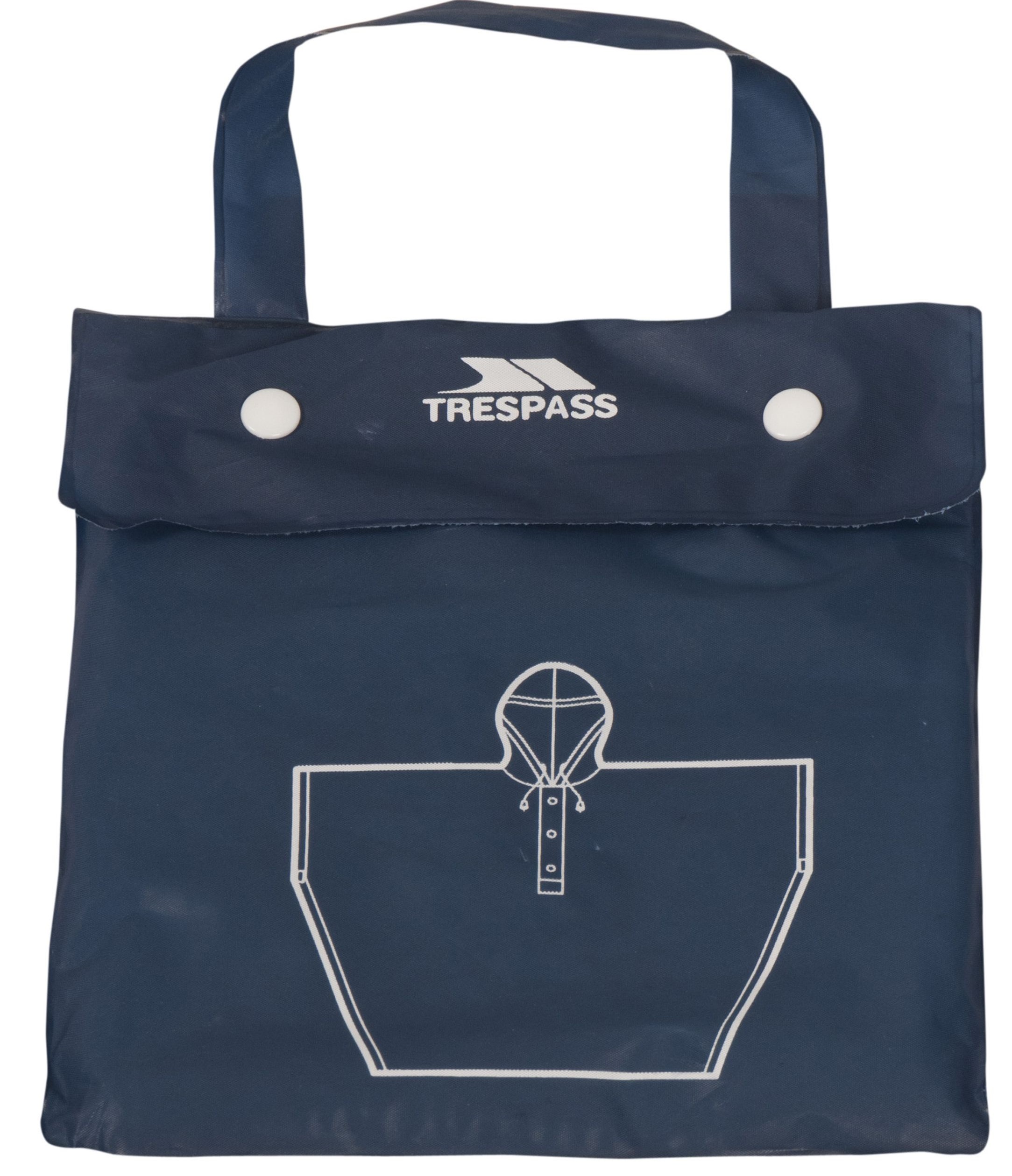 Trespass Canopy Unisex Poncho Navy Blue - Billede 4