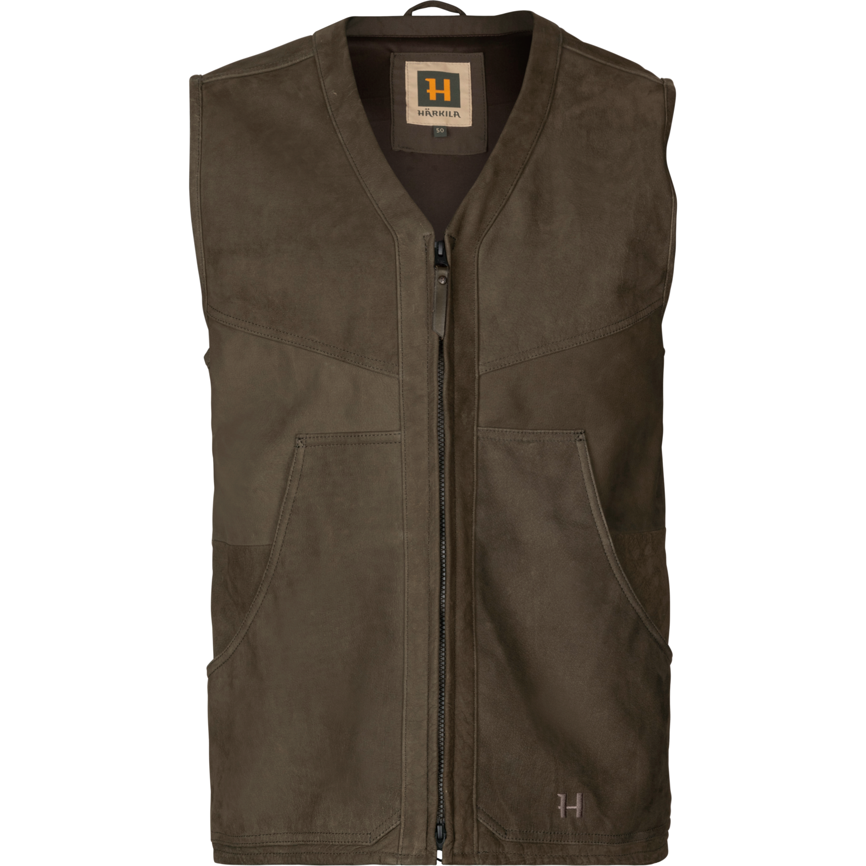 Härkila Pro Hunter leather waistcoat Willow green