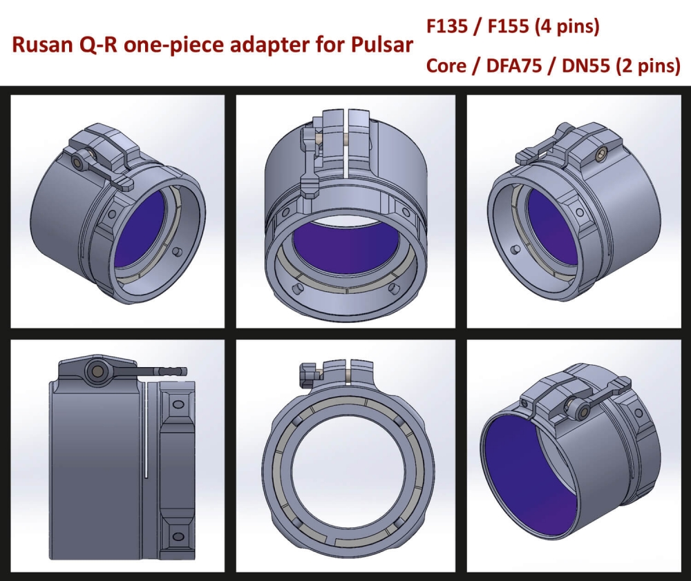 RUSAN Q-R adapter til Pulsar: Forward F135 og F155