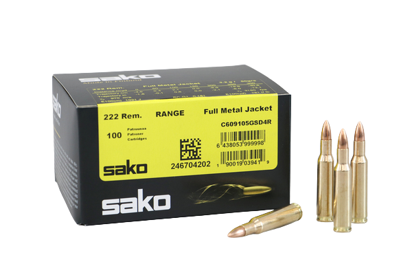 SAKO Speedhead Range .222Rem FMJ - 3,2gr. - 50grain - 50stk