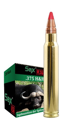 SAX KJG-SR ammunition 20 stk 375 H&H 10g