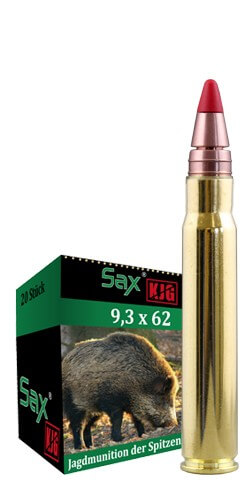 SAX KJG-SR 10 gram Blyfri 9,3x62 med kobberkugle 20 stk.