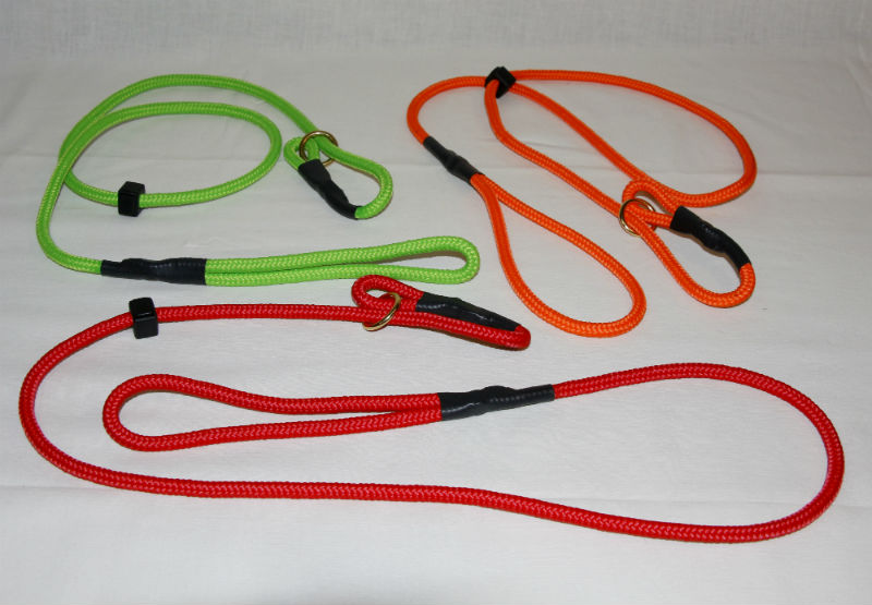 BLF - Udstillingsline Webbing 8 mm x 140cm - Mørkgørn