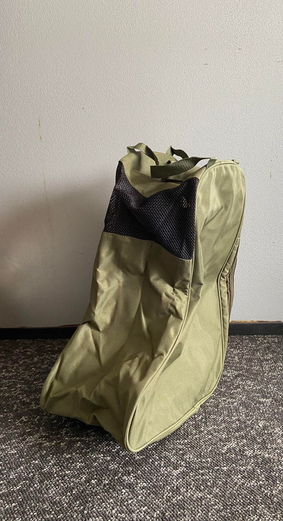 Støvletaske, høj i kraftig grøn Cordura
