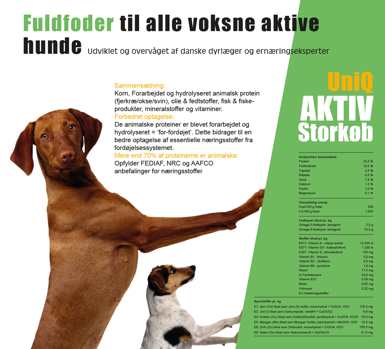 Uniq Hundefoder Aktiv | 18kg