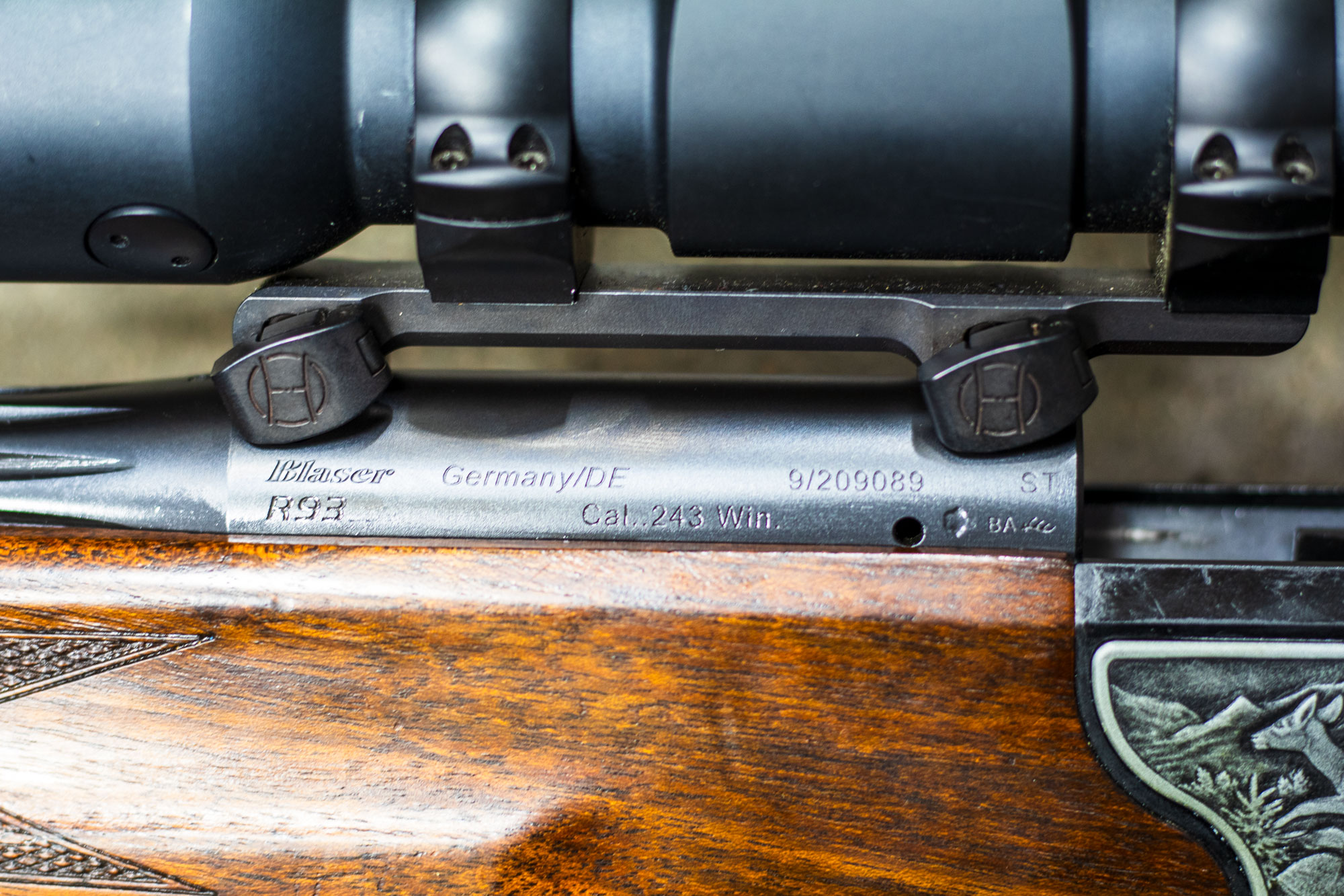 Brugt Blaser R93 Lux kaliber .243w inkl. dæmper - Billede 4