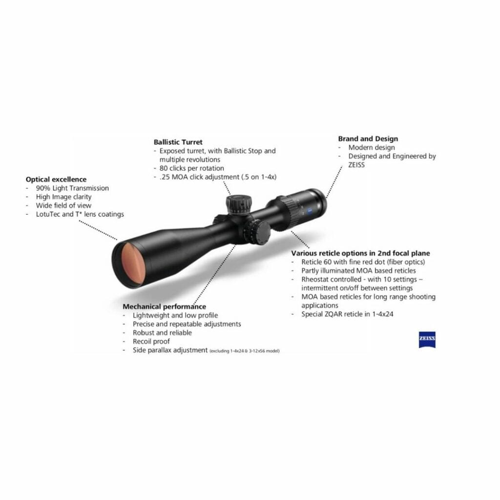 Zeiss Conquest V4 3-12x56 ASV Sigtekikkert Jaktia Edition - Billede 3